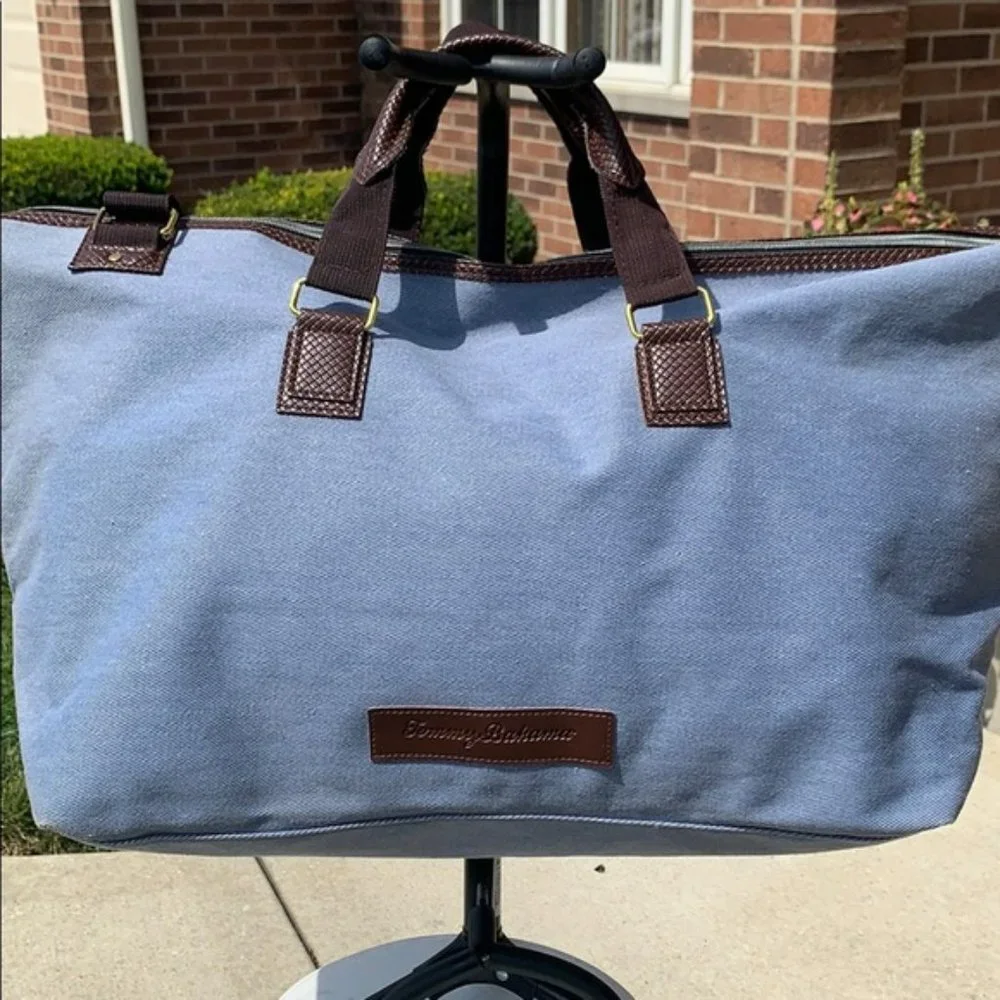Tommy Bahama Duffel Bag - Expandable Gym Travel Overnight Luggage Weekender NEW
